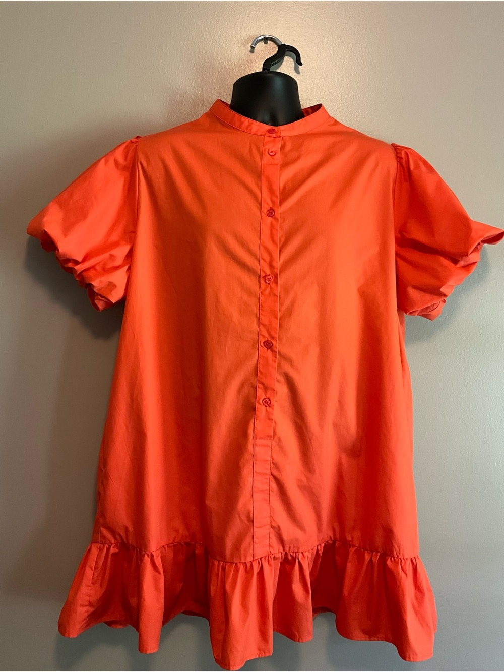 Q2 Vibrant Orange Shift Dress